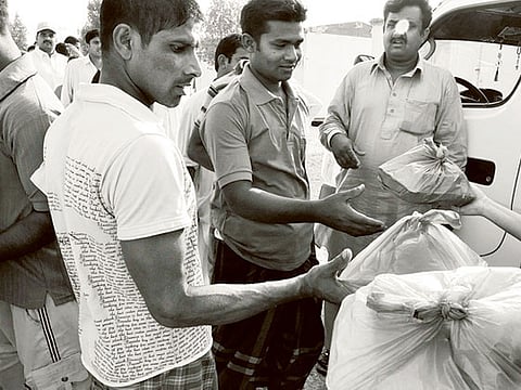 Charity iftar for UAE labourers