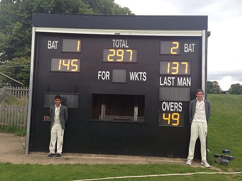 Abu Dhabi teen reigns with bat at UK cricket festival