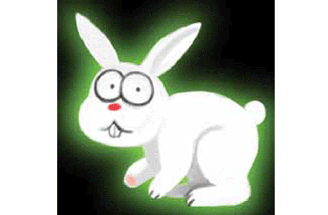 Rabbits that glow green in the dark