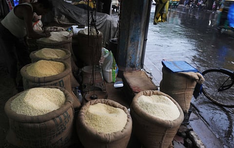 Those sacks are not going anywhere... India is missing out on valuable export dollars because of fewer rice shipments heading out. The lockdown has severely dented farming activity.
