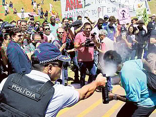 Protests mar Brazil Independence Day parades