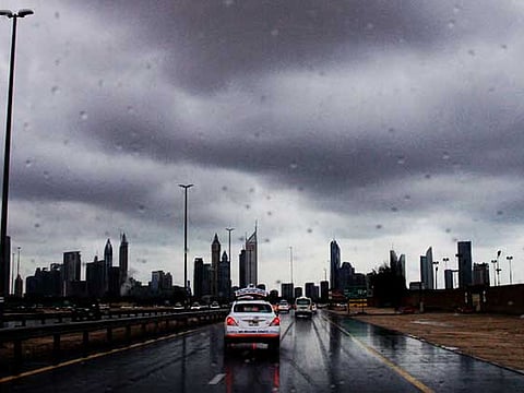 Rain forecast for Dubai on Monday