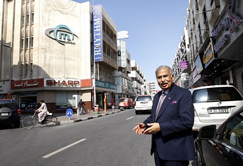 The 'Cosmos lane' - Ram Buxani says the identity attached to his company has become integral to that part of Dubai. 
