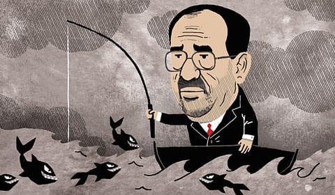 Al Maliki fishing in troubled water