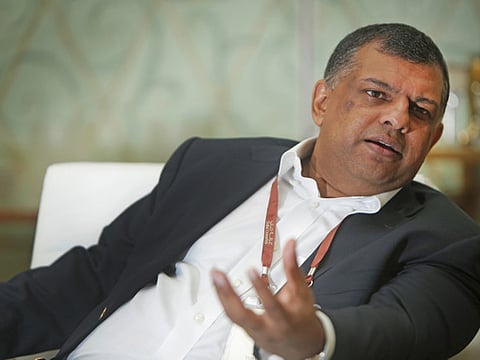 File picture of Tony Fernandes, Group CEO at AirAsia, who is trying his hand at expanding into the restaurant business. 