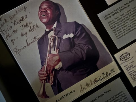 A Louis Armstrong post card