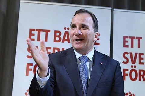 Swedish Prime Minister Stefan Lofven says face masks should be used on public transport at certain times. 