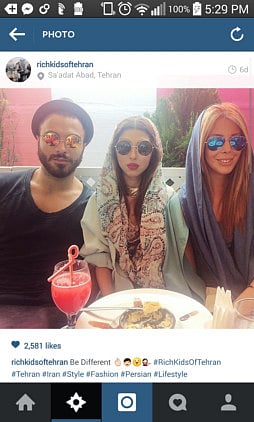 Iran blocks Tehran ‘rich kids’ Instagram page