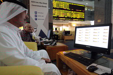 Abu Dhabi stock market.