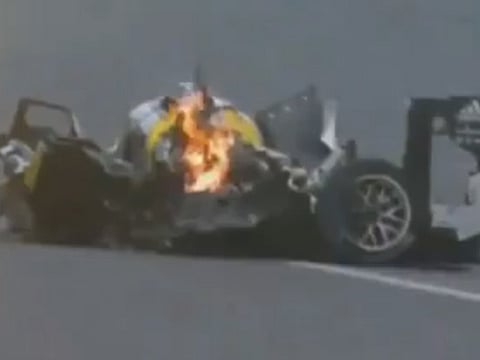Watch: Mark Webber involved in horror Brazil crash