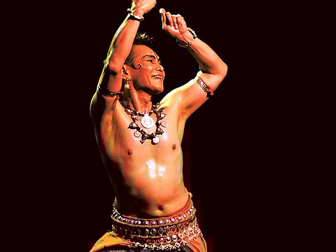 A Malaysian performer of classical Indian dance