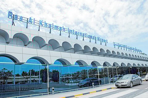 The exterior of Ras Al Khaimah Airport. 