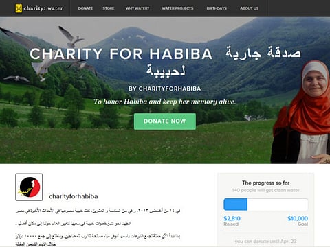 A charity drive to provide water