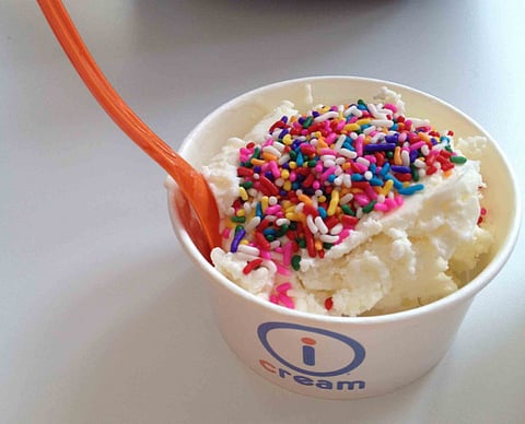 Create your own icecream at iCream... and eat it too