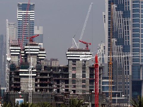 Dubai skyline buzzing with action