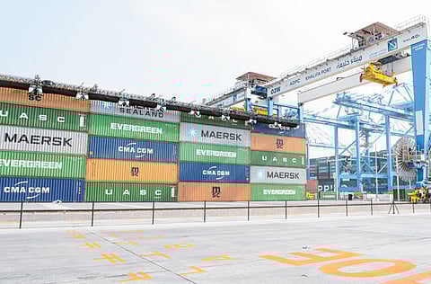 Khalifa Port in Abu Dhabi. Etihad Credit Insurance (ECI), the UAE federal export credit company, has launched its Shariah-compliant export credit solutions under ‘ECI Islamic’ as it looks to boost the country’s halal export industry.