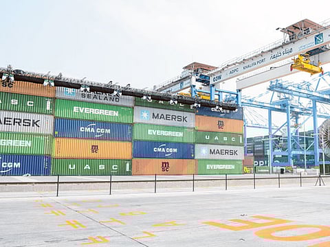 Khalifa Port in Abu Dhabi. Etihad Credit Insurance (ECI), the UAE federal export credit company, has launched its Shariah-compliant export credit solutions under ‘ECI Islamic’ as it looks to boost the country’s halal export industry.