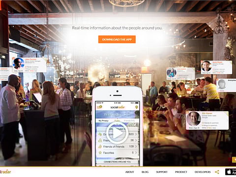 Mobile app shows where to find friends