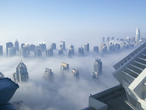 Stunning images as fog envelops the UAE