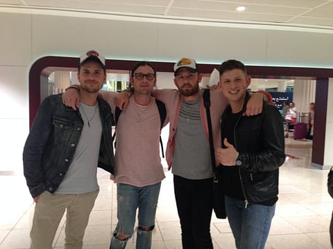 The Kings of Leon arrive in Dubai