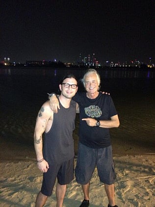 Led Zeppelin guitarist Jimmy Page in Dubai