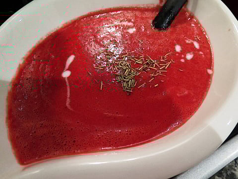 Ramadan recipe: Spiced beet and coconut soup