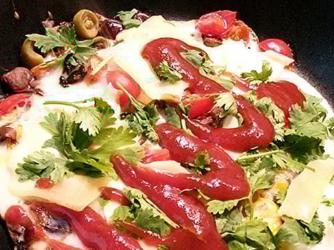 Ramadan recipe: Omelette with date and coriander