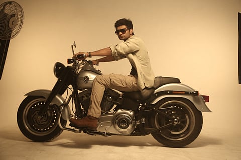Atharvaa plays a biker in ‘Irumbu Kuthirai’