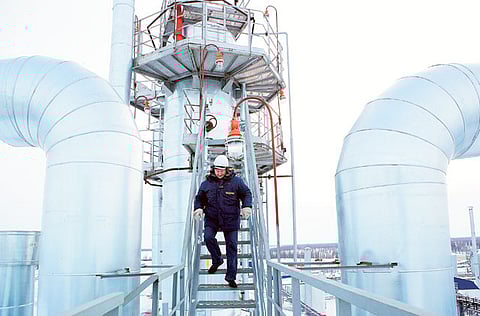 Worker at a gas-treating plant at a Gazprom facility in Eastern Siberia, Russia. Russia will have the final say in the gas marketplace, much like how Saudi Arabia is the arbiter in the global oil market.