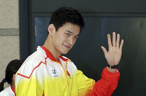 China's star swimmer Sun Yang 