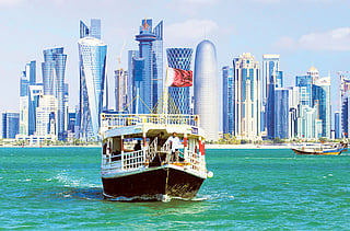 The skyline of the West Bay central financial district of Doha, Qatar. The Unified GCC Visa was approved in 2023 and is now in its final stages. Rollout of trial is expected before 2025 is out.