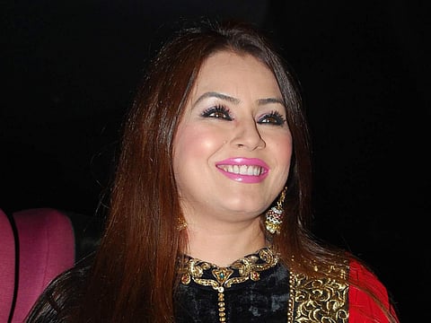 Actress Mahima Chaudhry at the trailer launch of film 'Hey Bro' in Mumbai.