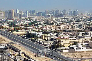 An aerial view of Al Barsha. For illustrative purposes only.