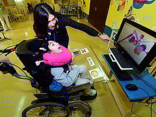 Girl with cerebral palsy turns designer