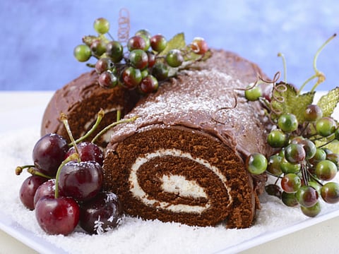Recipe: Chocolate and cherry roulade