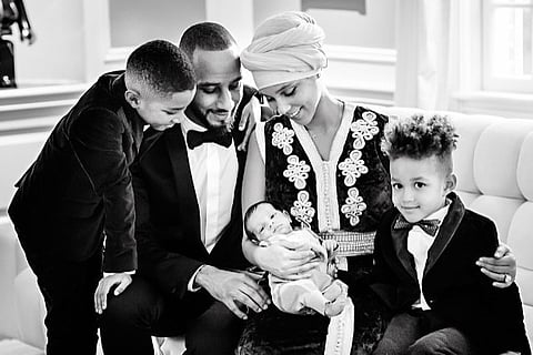 Alicia Keys shares first picture of newborn son