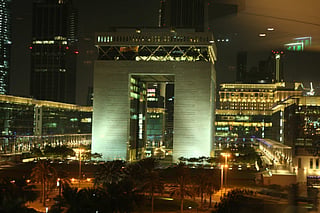The Dubai International Financial Centre (DIFC) Gate Building. 