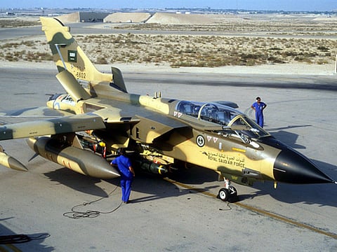 File photo: A Royal Saudi Air Force Tornado fighter aircraft - February 1991.