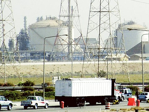 An oil refinery in Jubail, Saudi Arabia. The $50 million port expansion will provide support for the region's oil industry.
