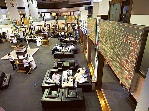 Investors at the Dubai Financial Market. 