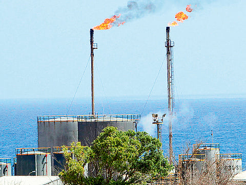  An oil refinery in Libya. Oil fell nearly 2% on Friday, finishing lower for the week, in anticipation of a surge in Libyan crude supply and demand concerns caused by surging coronavirus cases.