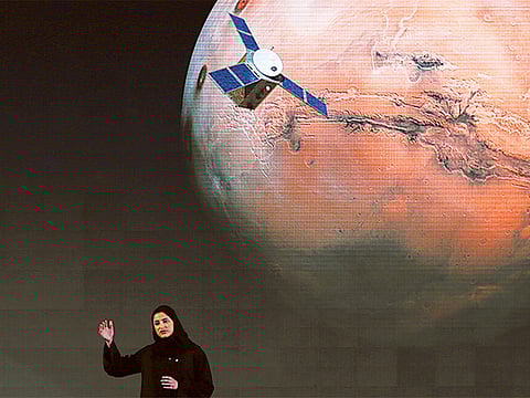 Sarah Amiri from the UAE Mars mission, talks about the ‘Al Amal’ project (File) 