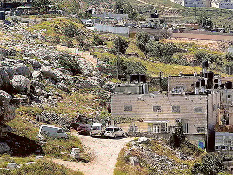 A Jewish colony in Occupied East Jerusalem. 