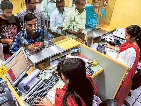A remittance centre in Sharjah. Expatriates are sending funds home to invest.