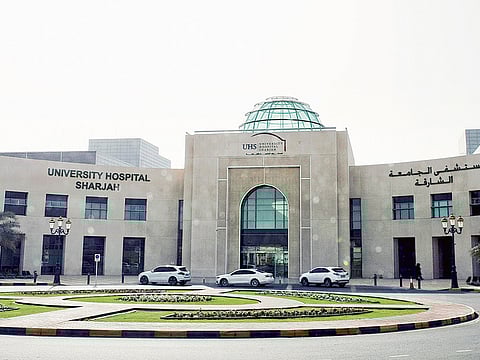 File photo of University Hospital in Sharjah