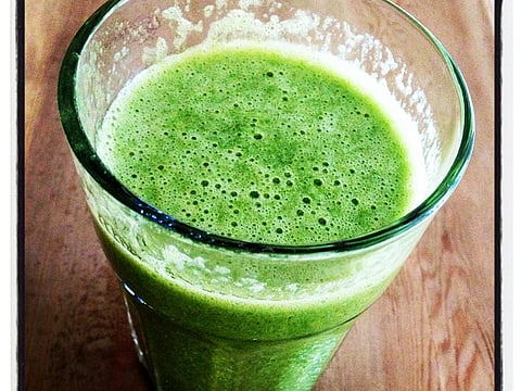 #VeganWednesday smoothie: Banana spinach smoothie