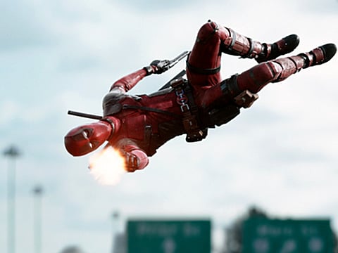 ‘Deadpool’ defies gravity in new still