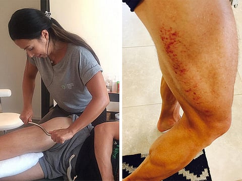 Ironman blog: Physiotherapy - using an iron bar