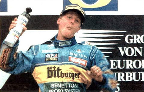 October 1, 1995: Schumacher wins European Grand Prix