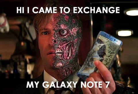 #Note7 humor continues on social media